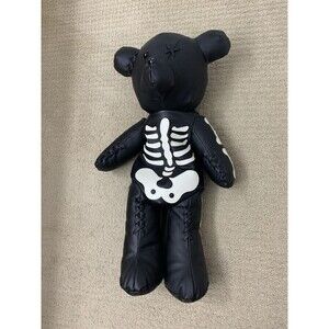 Black Skeleton Stuffed Teddy Bear Backpack Goth 26" Punk Scene Emo